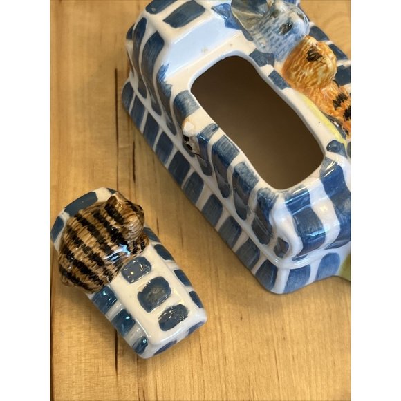 Vintage1995 Tea-nee Teapots Tiny Teapot With Cats On Couch Cardinal Inc - Picture 7 of 10